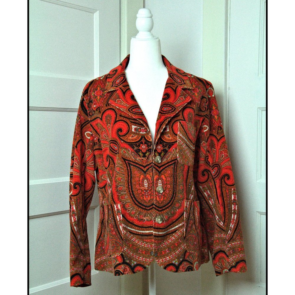Woman Red Jacket